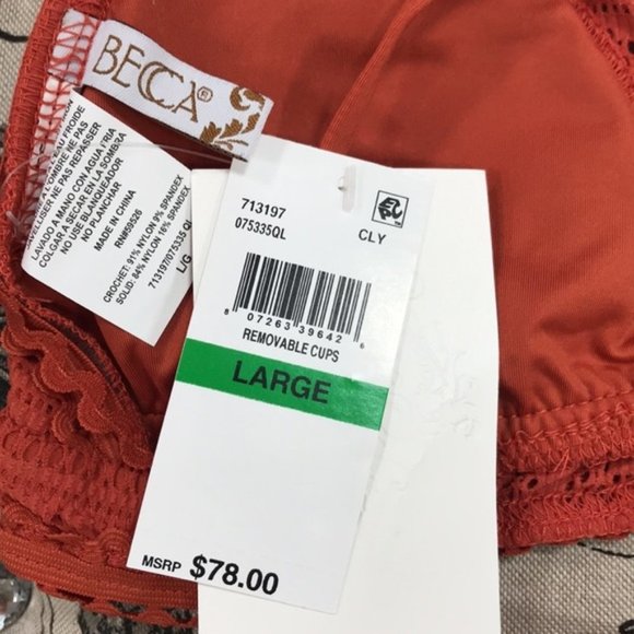 BECCA ColorPlay Crochet Strappy Back Bikini Top - Picture 7 of 7